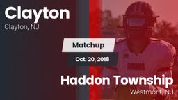 Matchup: Clayton  vs. Haddon Township  2018