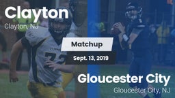 Matchup: Clayton  vs. Gloucester City  2019