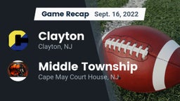 Recap: Clayton  vs. Middle Township  2022