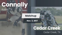 Matchup: Connally  vs. Cedar Creek  2017