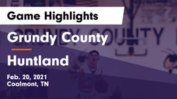 Grundy County  vs Huntland  Game Highlights - Feb. 20, 2021
