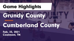 Grundy County  vs Cumberland County  Game Highlights - Feb. 23, 2021
