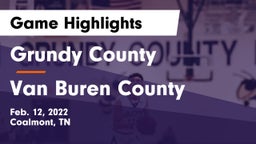 Grundy County  vs Van Buren County  Game Highlights - Feb. 12, 2022