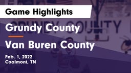 Grundy County  vs Van Buren County  Game Highlights - Feb. 1, 2022