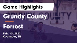 Grundy County  vs Forrest  Game Highlights - Feb. 19, 2022