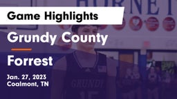 Grundy County  vs Forrest  Game Highlights - Jan. 27, 2023