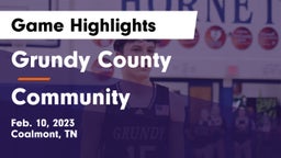 Grundy County  vs Community  Game Highlights - Feb. 10, 2023