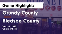 Grundy County  vs Bledsoe County  Game Highlights - Jan. 24, 2023