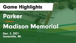 Parker  vs Madison Memorial  Game Highlights - Dec. 2, 2021