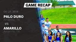 Recap: Palo Duro  vs. Amarillo  2016