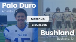 Matchup: Palo Duro High vs. Bushland  2017