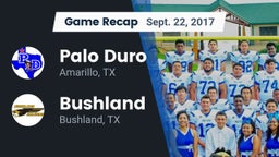 Recap: Palo Duro  vs. Bushland  2017