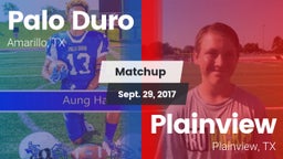 Matchup: Palo Duro High vs. Plainview  2017