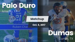 Matchup: Palo Duro High vs. Dumas  2017