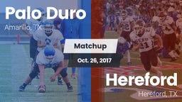 Matchup: Palo Duro High vs. Hereford  2017