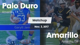 Matchup: Palo Duro High vs. Amarillo  2017