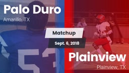 Matchup: Palo Duro High vs. Plainview  2018