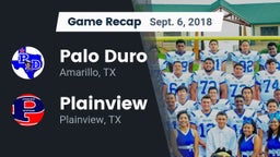 Recap: Palo Duro  vs. Plainview  2018