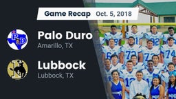 Recap: Palo Duro  vs. Lubbock  2018