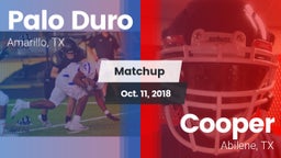 Matchup: Palo Duro High vs. Cooper  2018