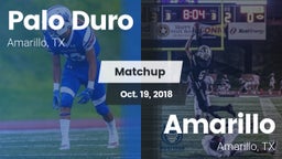 Matchup: Palo Duro High vs. Amarillo  2018