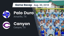 Recap: Palo Duro  vs. Canyon  2018