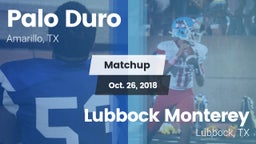 Matchup: Palo Duro High vs. Lubbock Monterey  2018