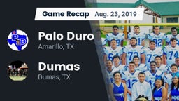 Recap: Palo Duro  vs. Dumas  2019