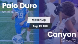 Matchup: Palo Duro High vs. Canyon  2019