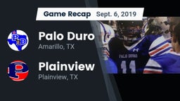 Recap: Palo Duro  vs. Plainview  2019