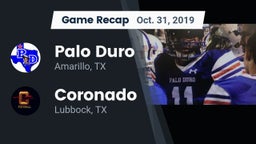 Recap: Palo Duro  vs. Coronado  2019