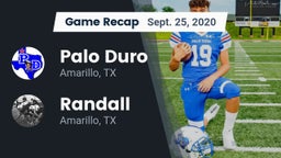 Recap: Palo Duro  vs. Randall  2020