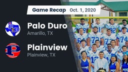 Recap: Palo Duro  vs. Plainview  2020
