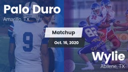 Matchup: Palo Duro High vs. Wylie  2020