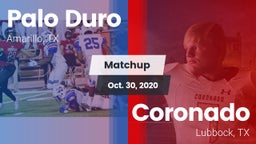 Matchup: Palo Duro High vs. Coronado  2020