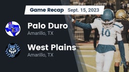 Recap: Palo Duro  vs. West Plains  2023