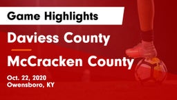 Daviess County  vs McCracken County  Game Highlights - Oct. 22, 2020