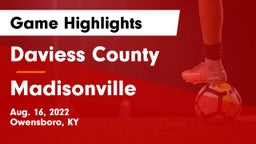 Daviess County  vs Madisonville  Game Highlights - Aug. 16, 2022