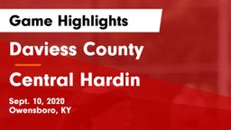 Daviess County  vs Central Hardin  Game Highlights - Sept. 10, 2020
