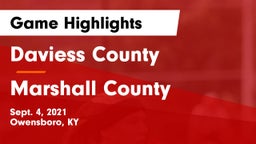 Daviess County  vs Marshall County  Game Highlights - Sept. 4, 2021