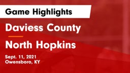 Daviess County  vs North Hopkins  Game Highlights - Sept. 11, 2021