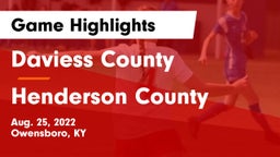 Daviess County  vs Henderson County  Game Highlights - Aug. 25, 2022