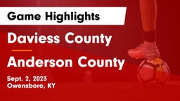 Daviess County  vs Anderson County  Game Highlights - Sept. 2, 2023