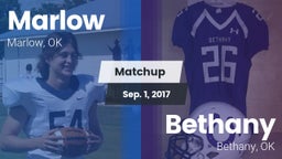 Matchup: Marlow  vs. Bethany  2017