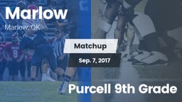 Matchup: Marlow  vs. Purcell 9th Grade 2017