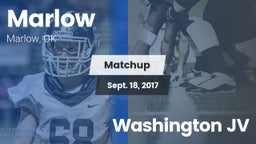 Matchup: Marlow  vs. Washington JV 2017