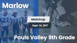 Matchup: Marlow  vs. Pauls Valley 9th Grade 2017