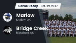 Recap: Marlow  vs. Bridge Creek  2017