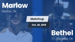 Matchup: Marlow  vs. Bethel  2018
