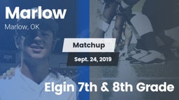 Matchup: Marlow  vs. Elgin 7th & 8th Grade 2019